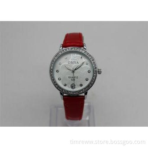 Elegent Ladies Diamond Quartz Watch with flower dial 32MM 5